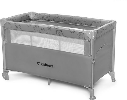 Kidnort Loc de joacă cu Saltea Gri 22cm