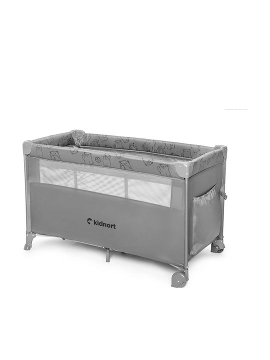 Kidnort Loc de joacă cu Saltea Gri 22cm