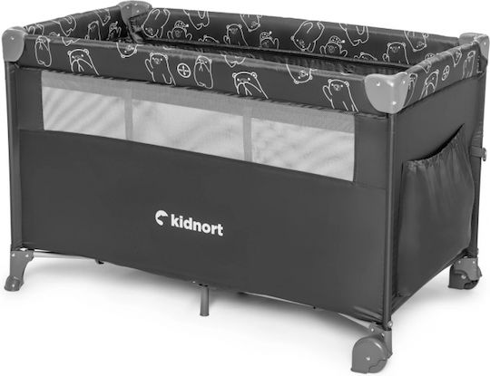 Kidnort Loc de joacă cu Saltea Gri 22cm