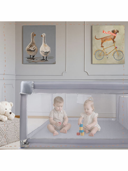 MalPlay Loc de joacă cu Saltea Gri 120x120cm
