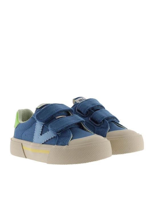 Παιδικά Sneakers Ανατομικά με Σκρατς Μπλε