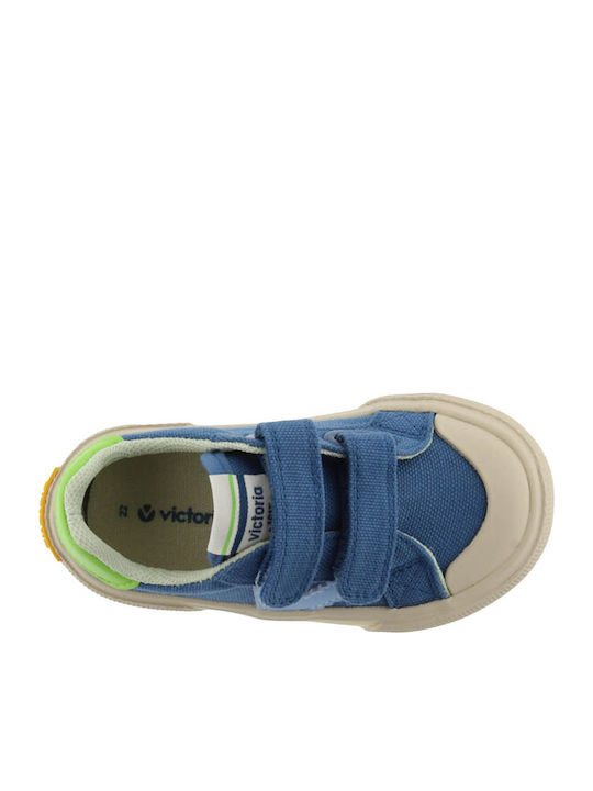 Παιδικά Sneakers Ανατομικά με Σκρατς Μπλε