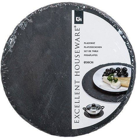 JK Home Decoration Πλατώ Σερβιρίσματος Τυριών από Πέτρα 30x30εκ.
