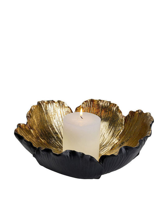 Kare Design Bol Decorativ Aluminiu Negru 25x25cm 1buc