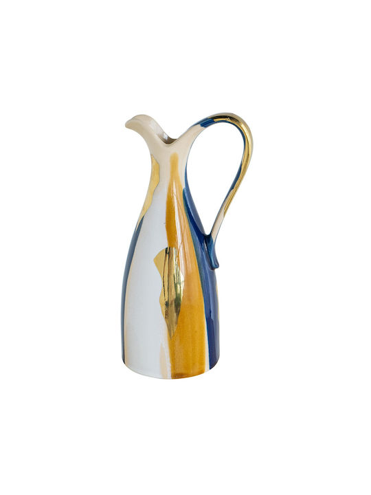 Artekko Ekko Dekorative Keramik Krugvase Mehrfarbig 14,5x12,5x31,5 cm