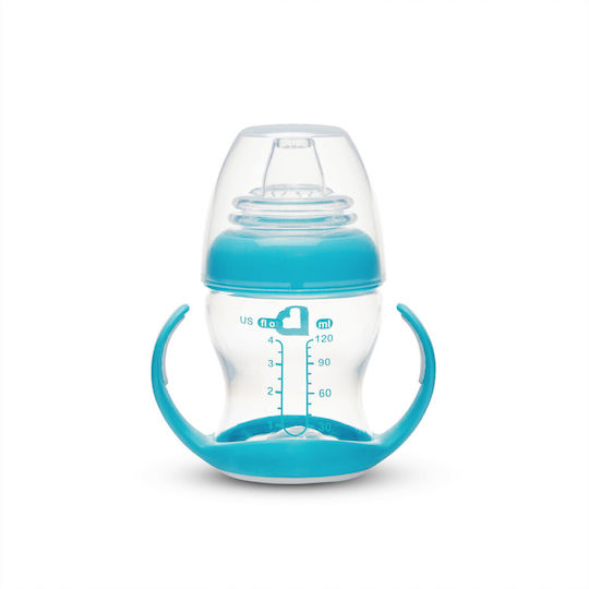 Munchkin Gentle Transition Cup Baby Sippy Cup Plastic with Handles Blue for 4m+ 118ml