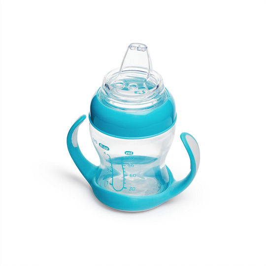 Munchkin Gentle Transition Cup Baby Sippy Cup Plastic with Handles Blue for 4m+ 118ml