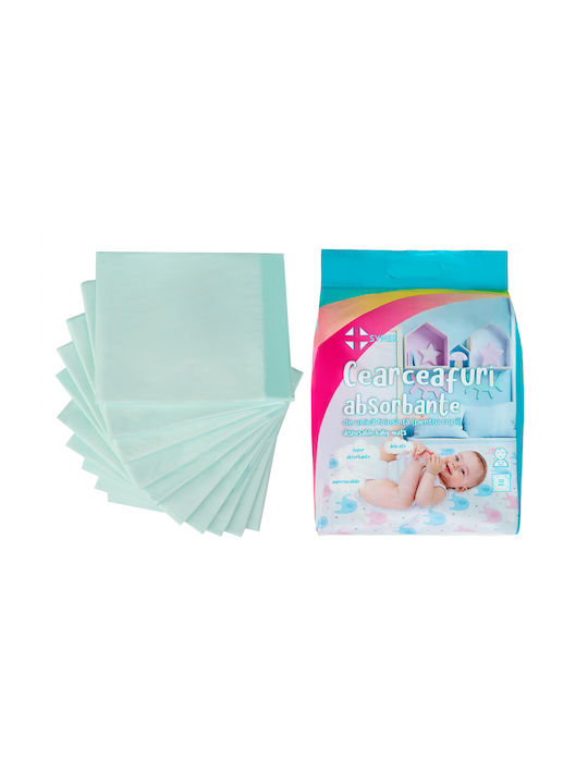 Synek Scutece Impermeabile de Unică Folosință Alb 60x60εκ. 10buc