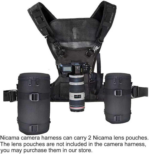 Curea Dublă de Susținere Pentru Transport Aparat Foto Dslr Compatibilă Cu Canon 6d 5d Mark Ii Iii Nikon D800 D810 Sony A7s A7r A7s Ii Sigma Olympus Cu Huburi de Montare Toc Lateral Acces Rapid Curele de Siguranță Reglabile