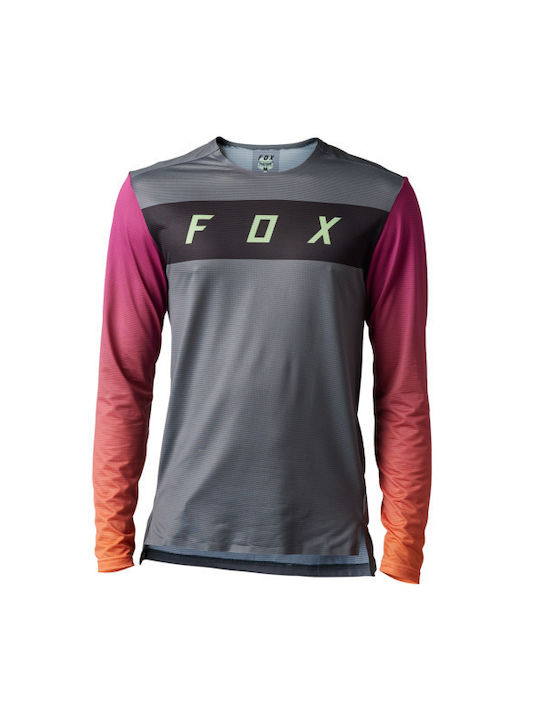 Fox Flexair Ανδρική Μακρυμάνικη Μπλούζα Mountain Bike Γκρι
