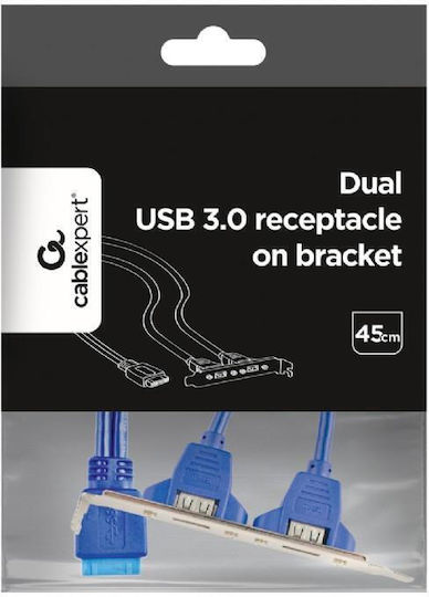 Dual USB 3.0 Гнездо на Скоба