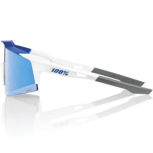 100% Cycling Glasses Speedcraft SL with White Frame & Mirror / Photochromic / Transparent Lenses