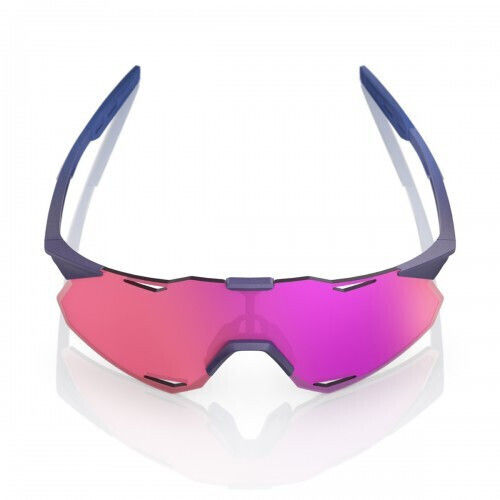 100% Cycling Glasses Hypercraft XS with Purple Frame & Mirror / Transparent / Photochromic Lenses