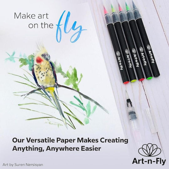 Art-n-fly Caiet de Schițe 100 Foi A4 22.9 X 30.5 Cm 100 G/m² Spiralat Hârtie Albă