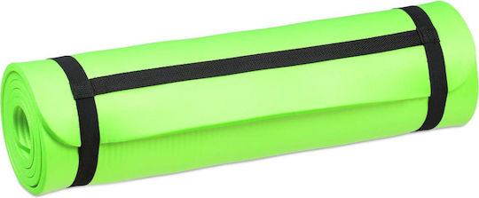 Relaxdays Relaxdays Pilates Exercise Mat Green Thickness 1cm