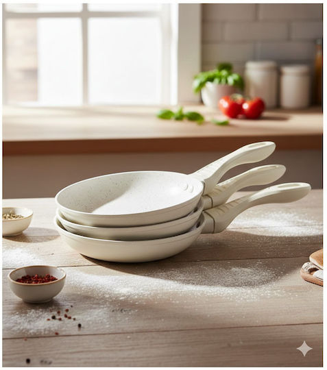 Cheffinger Pfannen-Set Aus Aluminium Rosa 3-teilig