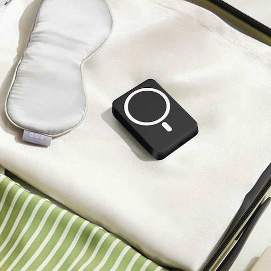 Moxie MagSafe Power Bank 5000mAh 10W cu Port USB-C Negru
