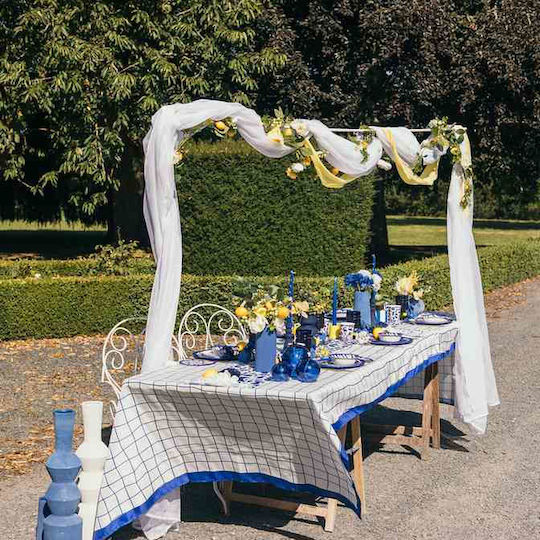 Beauty Home Διακοσμητικό Κερί Κηροπηγίου Μπλε 25εκ.