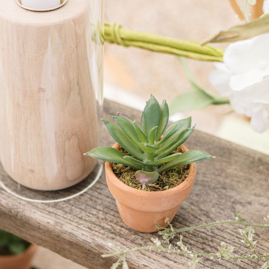Artificial Plant in Small Pot Green 6cm Beauty Home