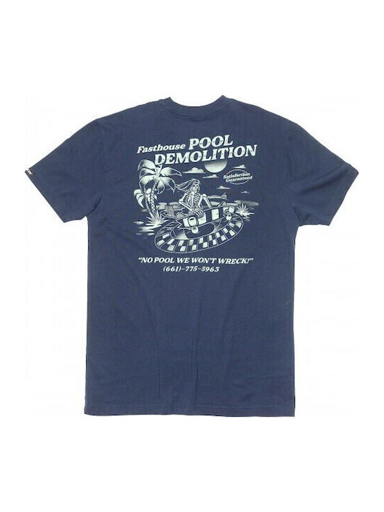 Herrenblusen Kurzarm T-Shirt Blau