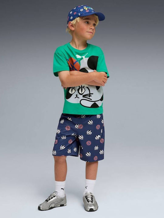 Kids' Athletic Shorts/Bermudas Sporty Cats Night Indigo