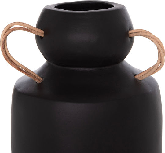 HomeMarkt Decorative Vase Ceramic Mibo Orange 16x16xH16.5cm