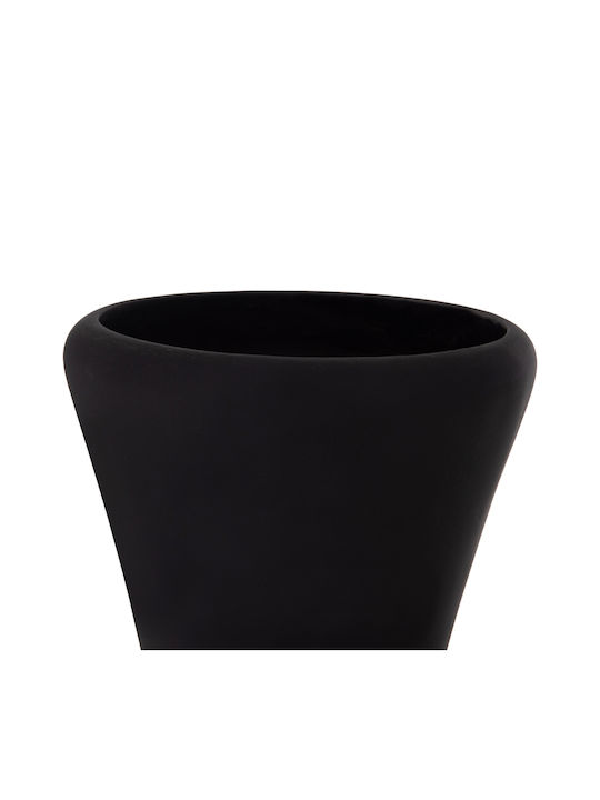 HomeMarkt Decorative Floor Vase Concrete Nebula Black 17xH45cm