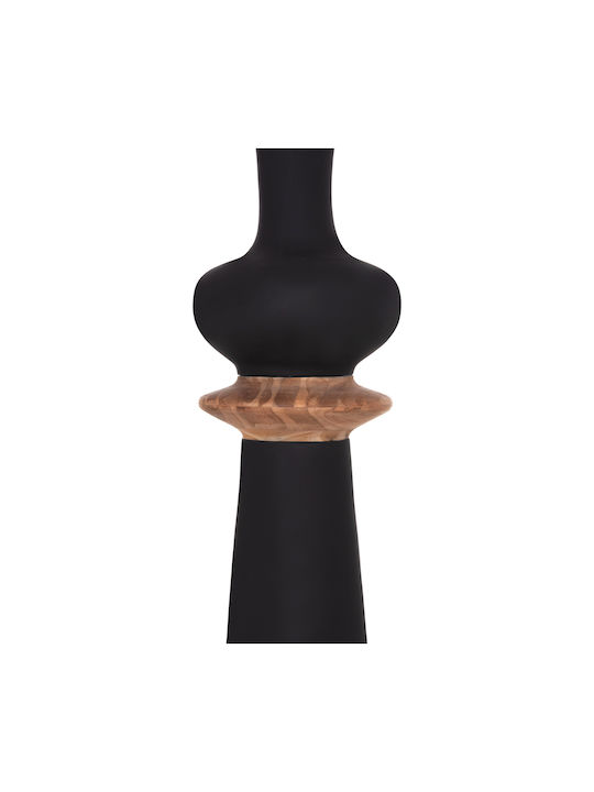 HomeMarkt Decorative Floor Vase Concrete Nebula Black 17xH45cm