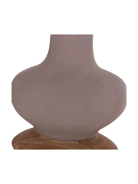HomeMarkt Dekorative Boden-Vase Beton Nebula Braune 17xH45cm