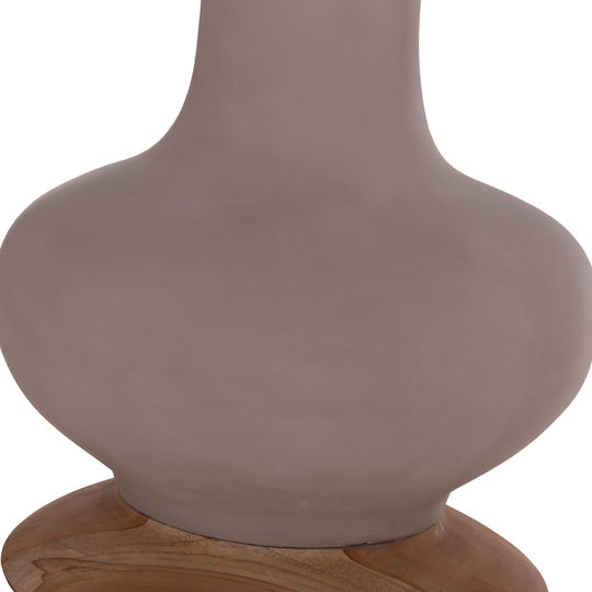 HomeMarkt Decorative Floor Vase Concrete Nebula Brown 17xH45cm