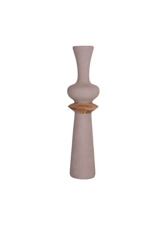 HomeMarkt Dekorative Boden-Vase Beton Nebula Braune 17xH45cm