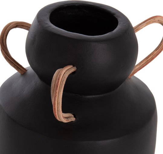 HomeMarkt Decorative Vase Ceramic Mibo Orange 16x16xH16.5cm