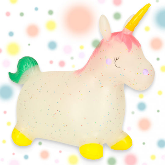 ikonka Săritori Unicorn Pentru 3+ Ani Roz 47 cm
