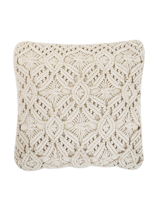 Beliani Perna De Canapea Bej 45x45cm