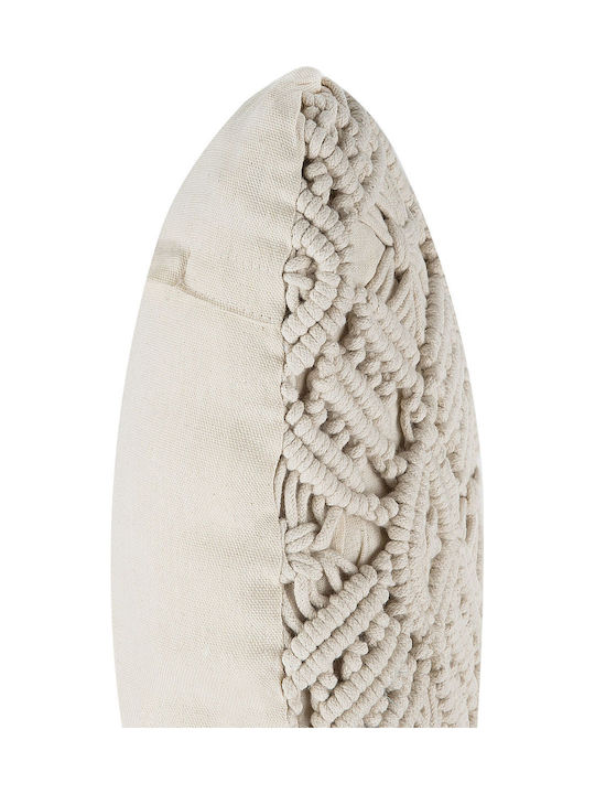 Beliani Perna De Canapea Bej 45x45cm