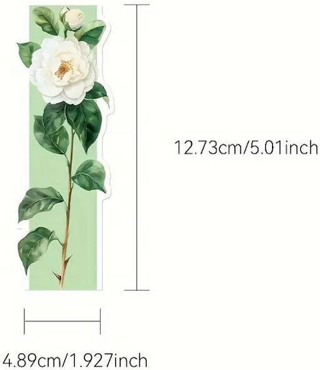 Set 30 Cardboard Bookmarks Reading Enthusiasts Floral Pattern Multicolor 13 X 5 Cm