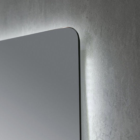 Sparke Правоъгълена Банско Огледало LED 80x60см Бял