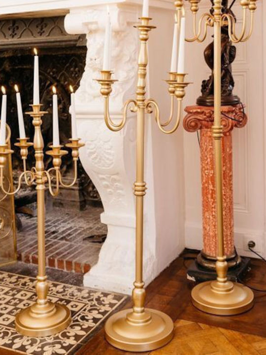 Beauty Home Prestige Metal Candle Holder in Gold Colour 122cm
