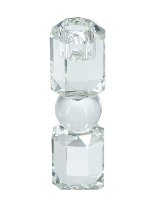 Artekko Candle Holder Glass in Transparent Color 8x38x8cm 1pcs