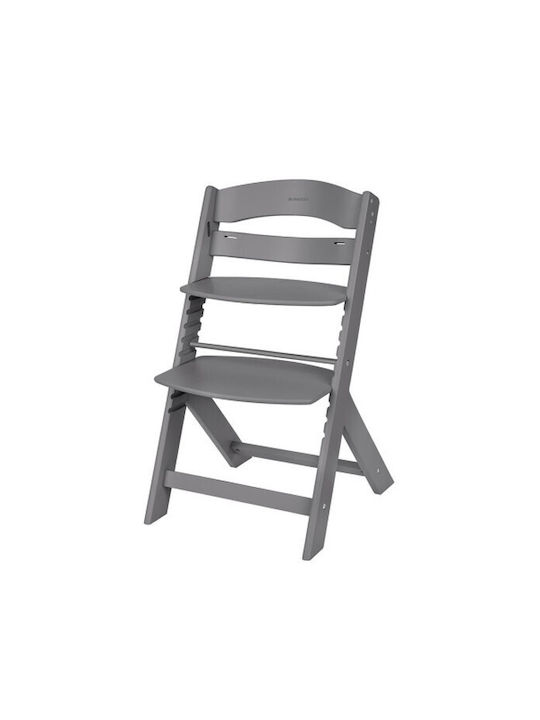 Kikka Boo Nordy Baby Highchair 2 in 1 with Adjustable Height Dark Gray