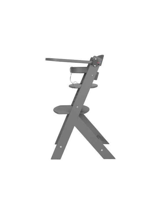 Kikka Boo Nordy Baby Highchair 2 in 1 with Adjustable Height Dark Gray