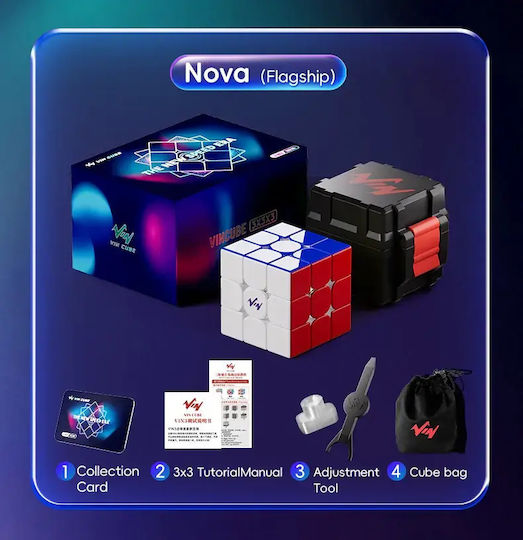 Vin3 Μαγνητικός Κύβος Ταχύτητας 3x3