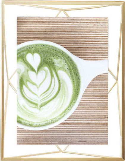 Umbra Prisma Mat Bras Metallic Photo Frame with Gold Frame