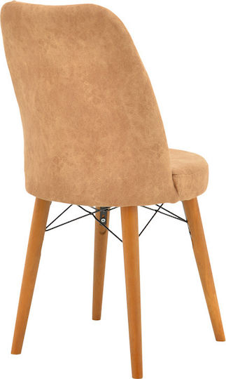 Nevis I Wooden Brown-Walnut Dining Armchair 47x85cm