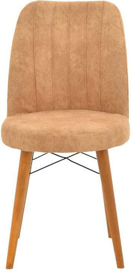Nevis I Wooden Brown-Walnut Dining Armchair 47x85cm