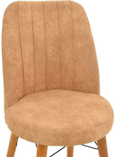 Nevis I Wooden Brown-Walnut Dining Armchair 47x85cm