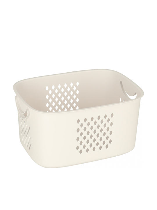 ikonka Cutie de Depozitare Jucării pentru Copii din Plastic Alb 44x77.5x32cm 1buc