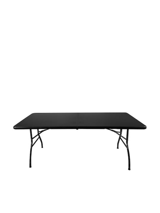 Tisch Zusammenklappbar Schwarz 180x74x74cm
