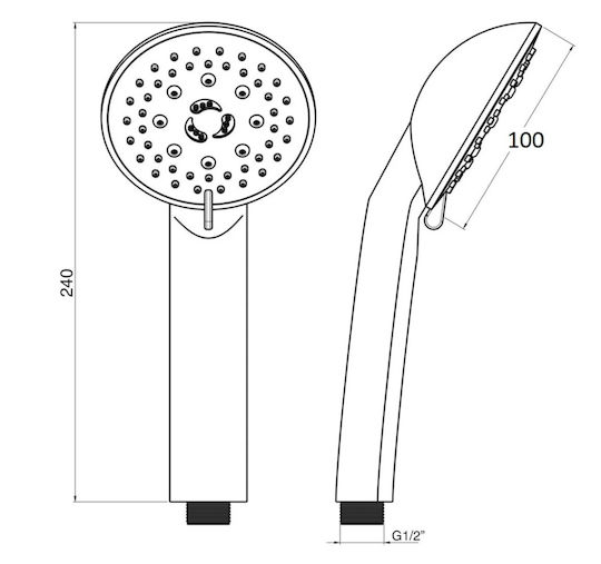Piccadilly Handheld Showerhead