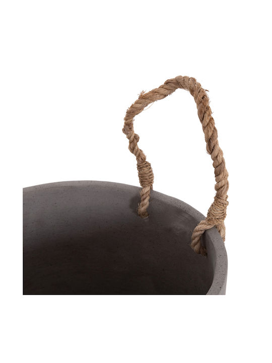 HomeMarkt Tryll Γλάστρα Τσιμεντένια Γκρι 21x21εκ.